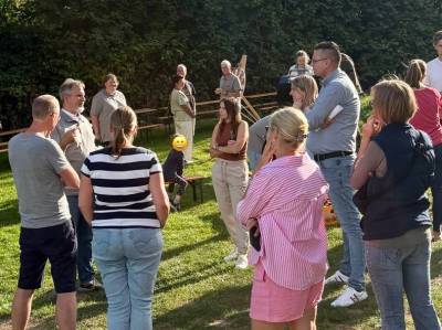 B&uuml;rger mit unseren Kandidaten im Gespr&auml;ch